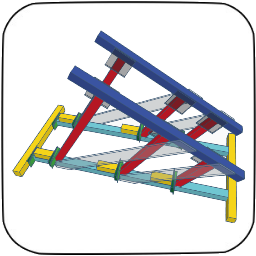Etais surface inclinée